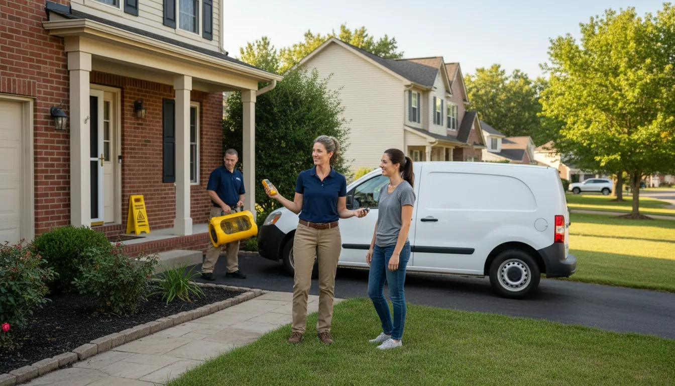 Residential water damage restoration in Saratoga Springs, UT